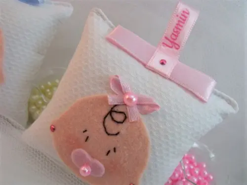 Lembrança Nascimento Bebê Sachê Personalizado