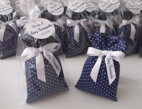 Lembrança Nascimento Sachê Personalizado com Nome