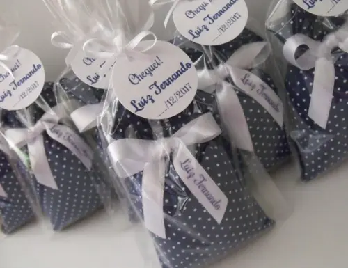 Lembrança Nascimento Sachê Personalizado com Nome