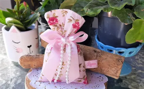 Lembrança Personalizada Maternidade Sachê com Nome Bebê