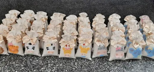 Lembrança Safari Bebê Sachê Perfumado