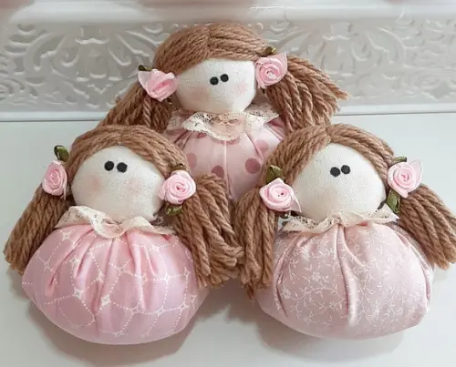 Lembrancinha Chá de Bebê Menina Bonequinha Sachê