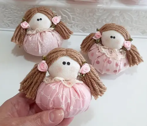 Lembrancinha Chá de Bebê Menina Bonequinha Sachê