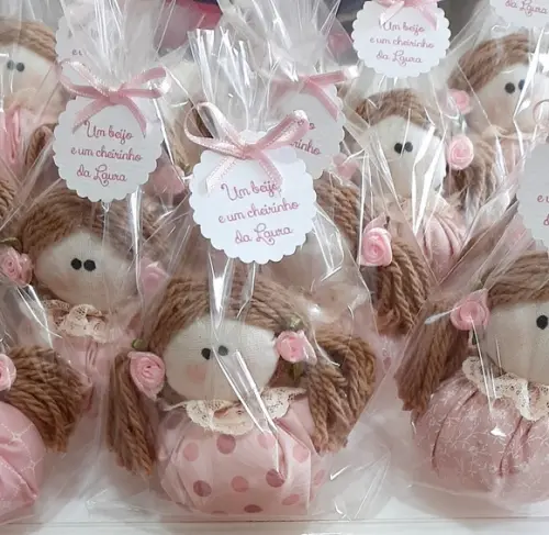 Lembrancinha Chá de Bebê Menina Bonequinha Sachê