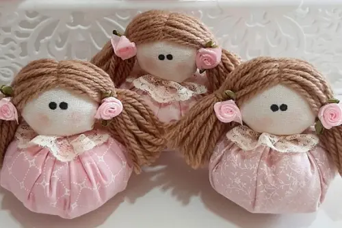 Lembrancinha Chá de Bebê Menina Bonequinha Sachê
