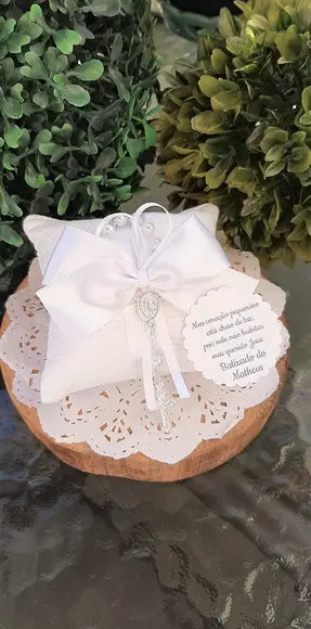 Lembrancinha de Batizado Sachê com Tercinho