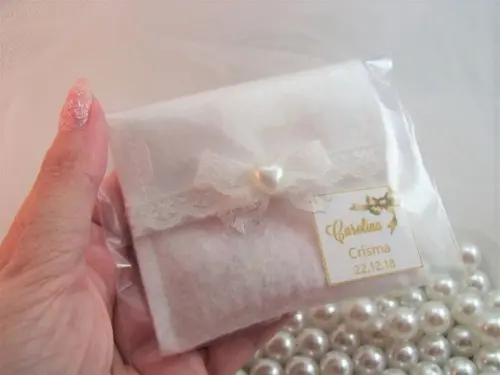 Lembrancinha Comunhão Crisma Envelope com Mini Terço