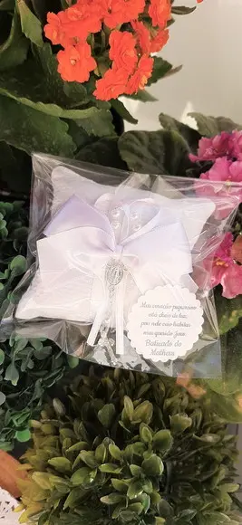 Lembrancinha de Batizado Sachê com Tercinho