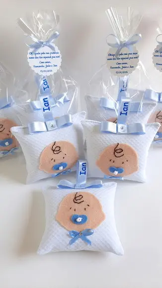 Lembrancinha de Maternidade Menino Sachê com Nome