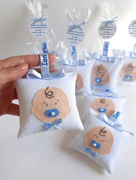 Lembrancinha de Maternidade Menino Sachê com Nome