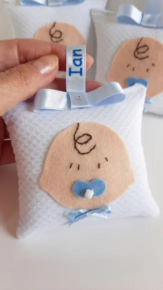 Lembrancinha de Maternidade Menino Sachê com Nome