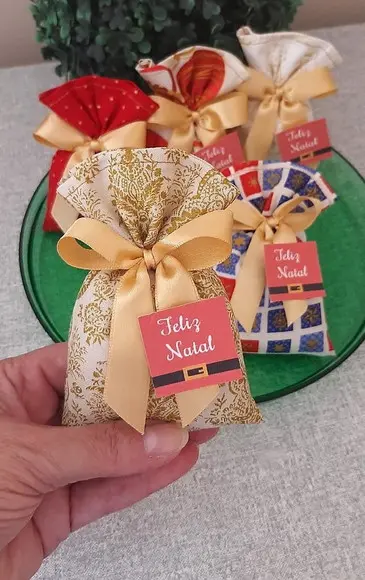 Lembrancinha de Natal Sachê Perfumado