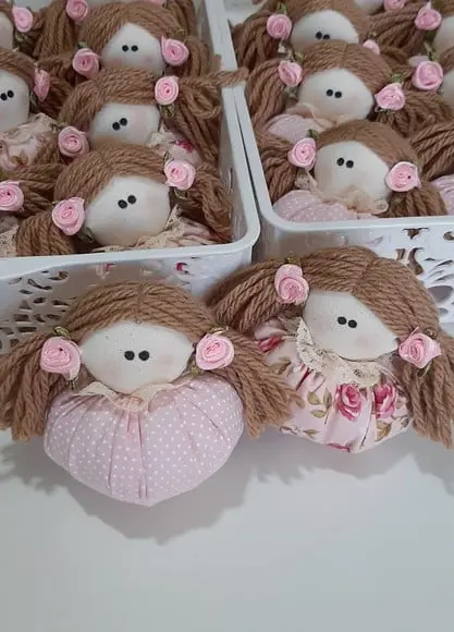 Lembrancinha Maternidade Menina Sachê Bonequinha