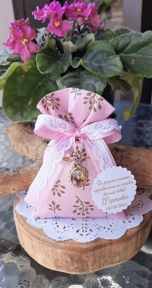 Lembrancinha Maternidade Sachê Perfumado Sagrada Família