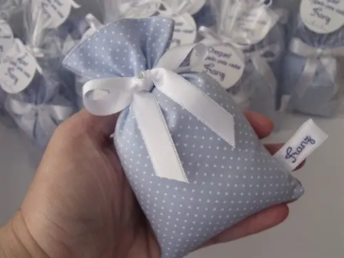 Lembrancinha Maternidade Sachê Personalizado com Nome