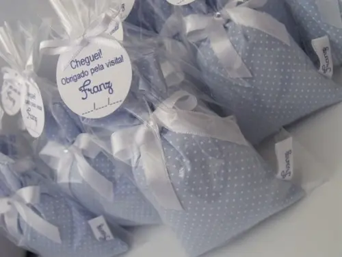 Lembrancinha Maternidade Sachê Personalizado com Nome