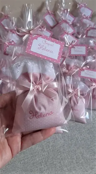 Lembrancinha Nascimento Sachê Personalizado