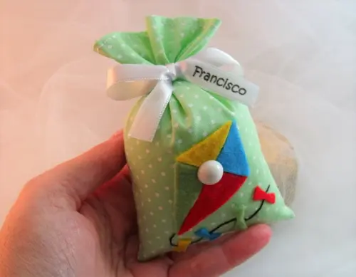 Lembrancinha Personalizada Menino Sachê Perfumado Pipa