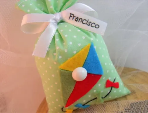 Lembrancinha Personalizada Menino Sachê Perfumado Pipa