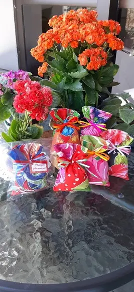 Lembrancinha Sachê Perfumado em Chita Charraiá Festa Junina