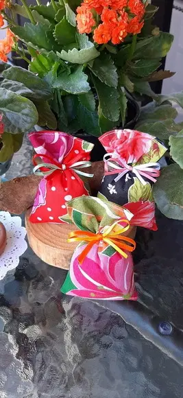 Lembrancinha Sachê Perfumado em Chita Charraiá Festa Junina