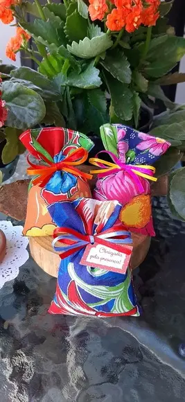Lembrancinha Sachê Perfumado em Chita Charraiá Festa Junina