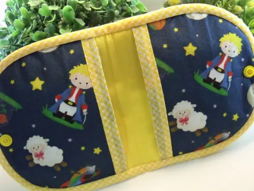 Porta Absorvente em tecido para bolsa com 2 bolsinhos