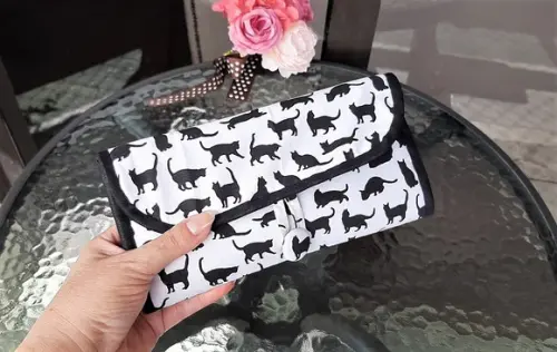 Porta Joias em tecido para bolsa e mala de viagem