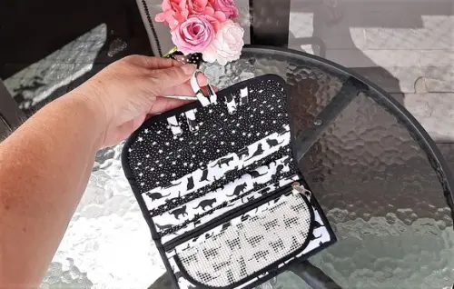 Porta Joias em tecido para bolsa e mala de viagem