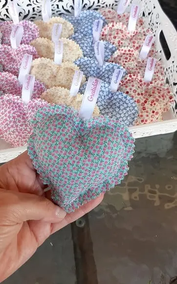 Sachê Pefumado Coração Personalizado com Nome ou Palavra