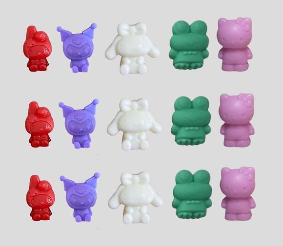 Lembrancinha Amigos da Hello Kitty My Melody Kuromi Keroppi
