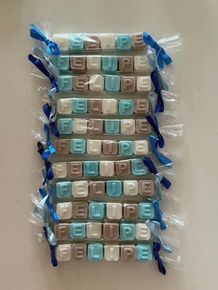 Lembrancinha Aniversario Alfabeto Nome Personalizado Bebe