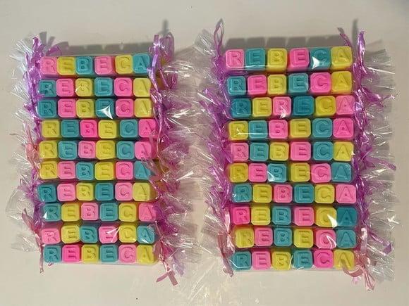 Lembrancinha Aniversario Alfabeto Nome Personalizado Bebe