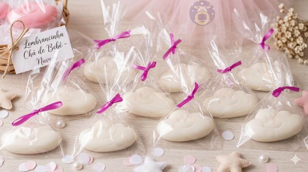 Lembrancinha Estrela Estrelinha nuvem feliz maternidade cha de be
