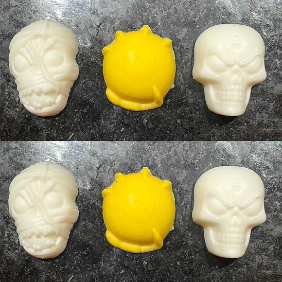Lembrancinha Terror Helloween Múmia Caveira Mini Sabonete