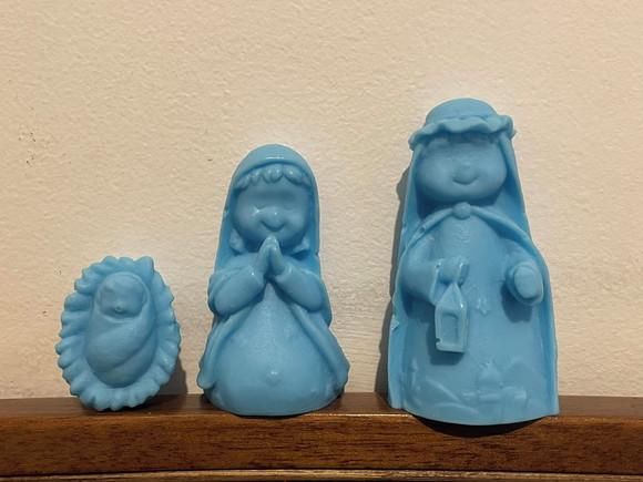 Lembrancinha Santinhos Jesus Santa Maria São José Presépio igr