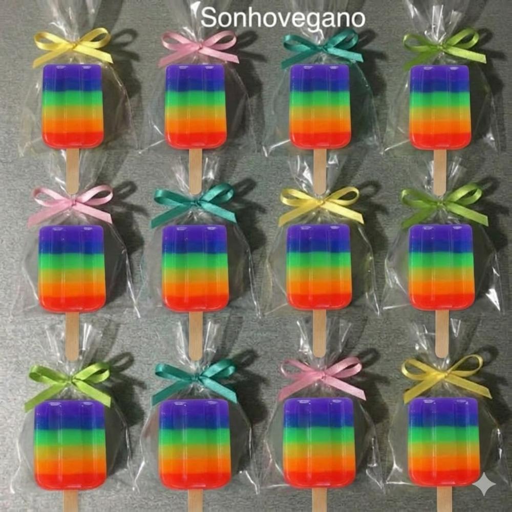 Lembrancinha Picole Arco-íris Sorvete Gays Pride Glbt Trans