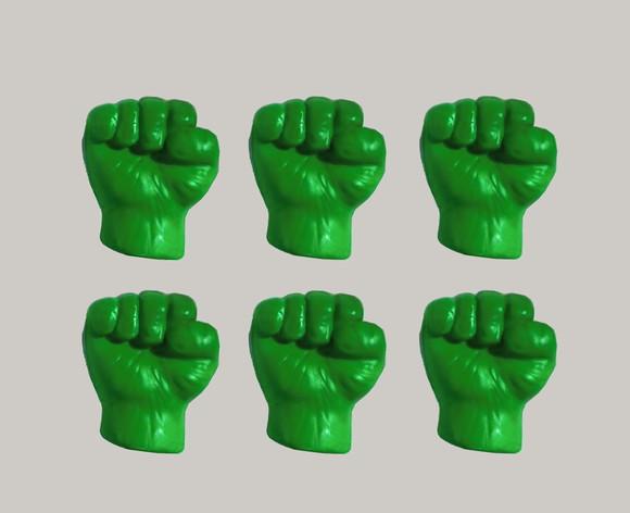Lembrancinha Mão do Hulk mulher Hulk Vingadores Avengers Herois 