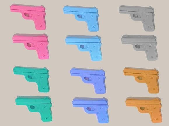 Lembrancinha Revolver Arminha Arma Pistola Policia Heroi