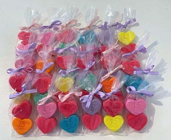 Lembrancinha Mini Coração Aniversario de 15 Anos Debutante Amor