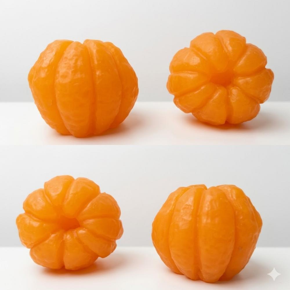 Lembrancinha Frutas Fazendinha Tangerina Mexerica Bergamota