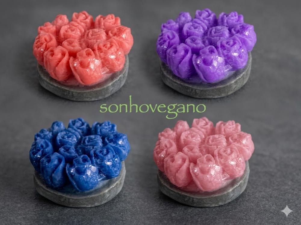 Lembrancinha Buque de Rosas Maço de Flores Sabonete de Flor gest