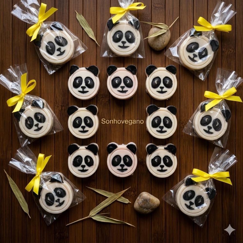 Lembrancinha Urso Panda Maternidade Animais Cha de Bebe Asia ursi