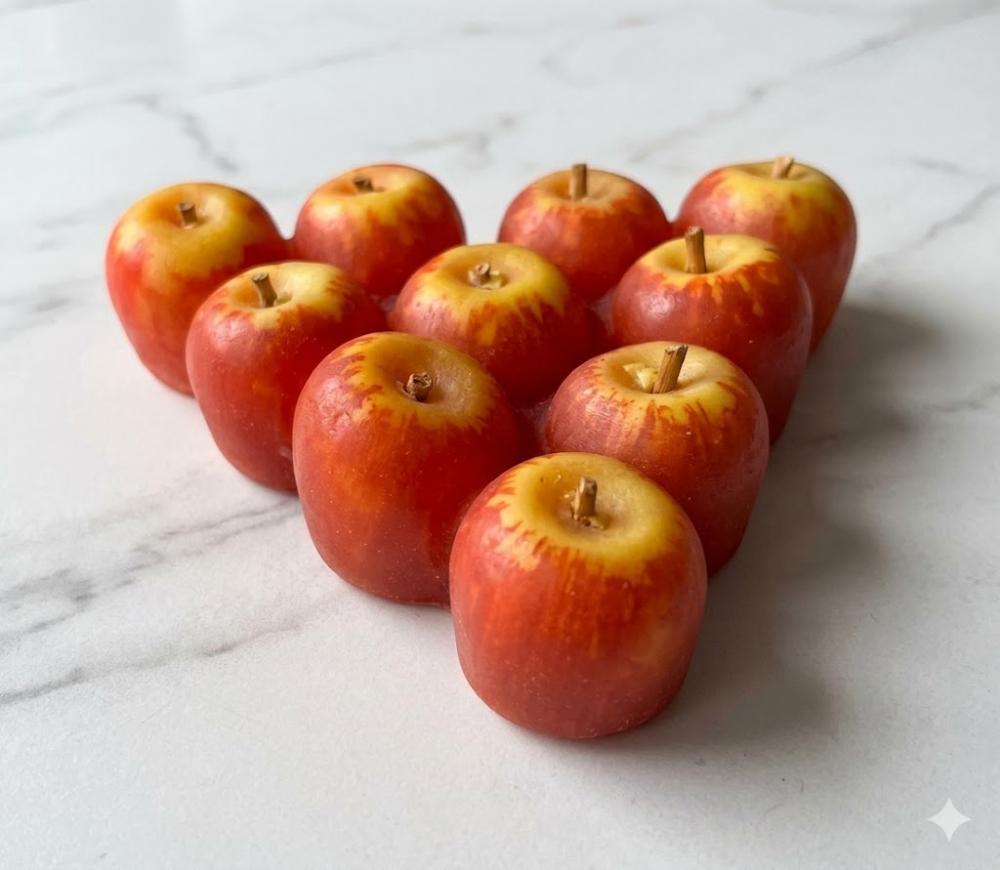 Lembrancinha Maçã sabonete de Frutas Fazendinha Horta Branca de
