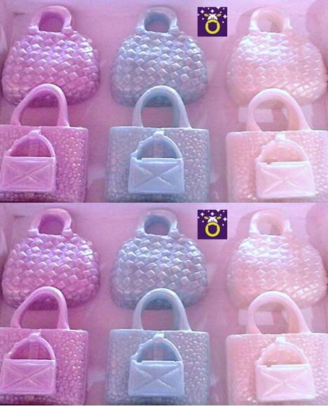 Lembrancinha Bolsa de luxo bolsinha de Boneca Chic Sabonete 15 an