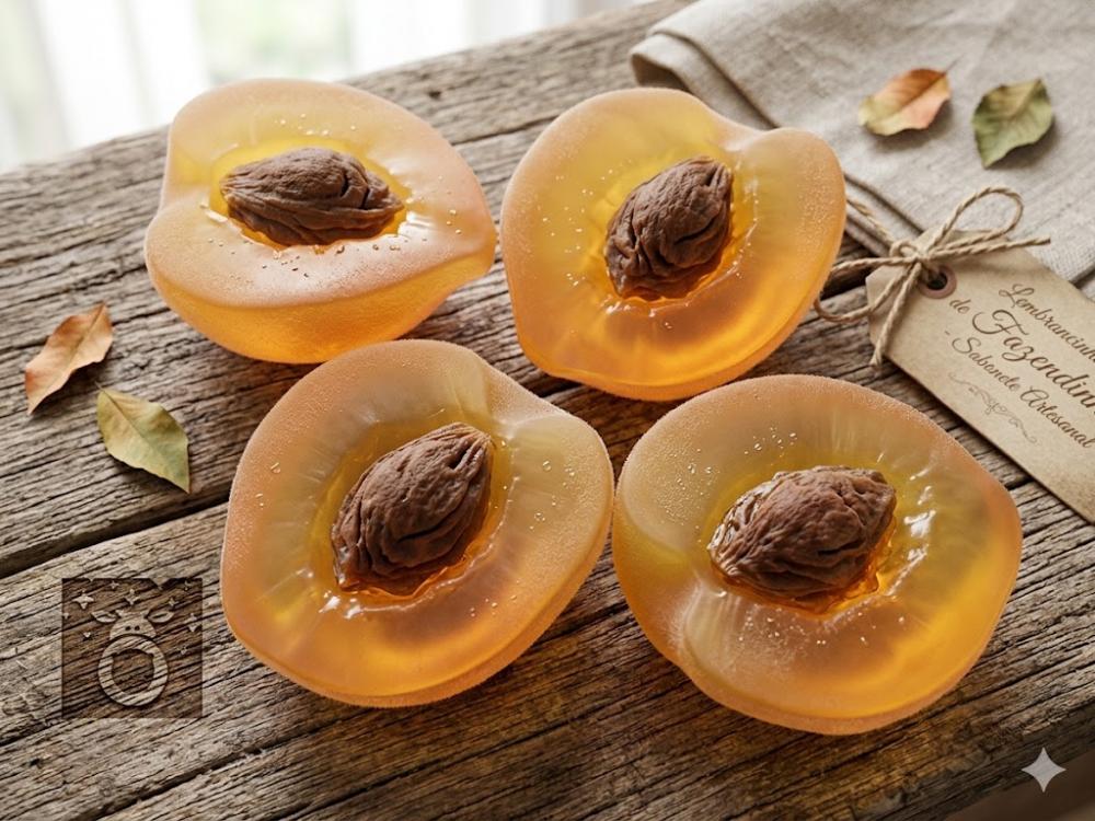 Lembrancinha Pêssego Fruta Roça Festa Fazendinha Sabonete