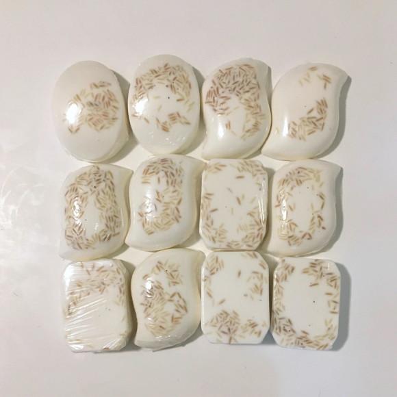 Sabonete Vegano Leite de Arroz Hidratante Anti Rugas Manchas