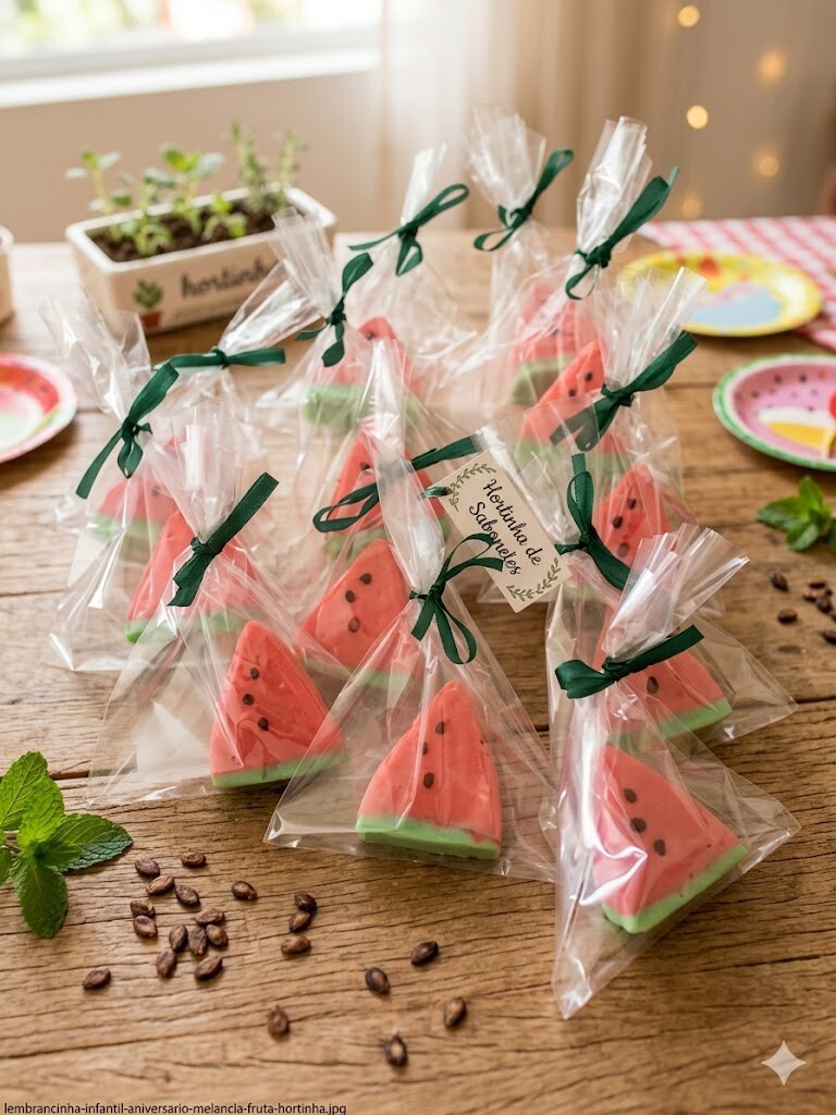 Lembrancinha Melancia Fruta Hortinha Infantil Aniversário