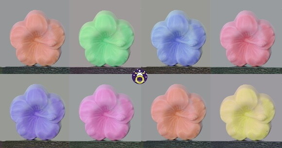 Lembrancinha flor de Hibisco Havai Havaiana Flores Jardim Luau pr