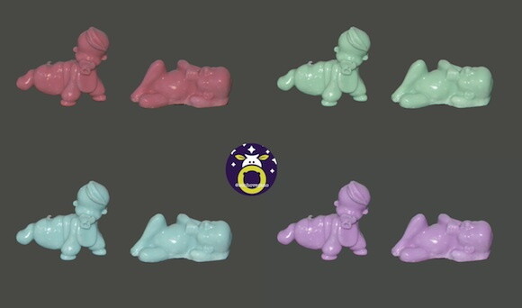 Lembrancinha Nenem Dormindo Gatinhando Cha de Bebe Revelação ge